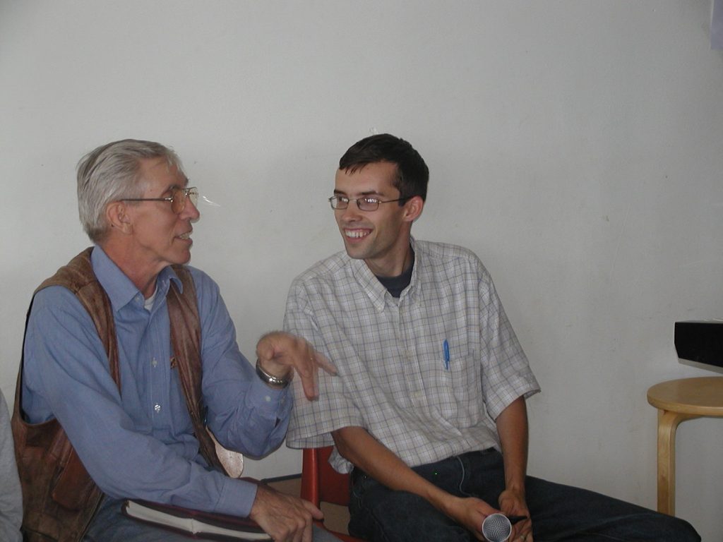 Tom Gentry și eu, în 2008, chiar înainte să venim în Malawi